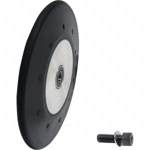 DYNABRADE 4" Dia x 1/2" Wide Contact Wheel Assembly 11638