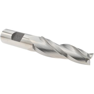 VALUE COLLECTION Tapered End Mill: 3 deg Angle per Side, 1/2" Small Dia, 2-1/4" LOC, 3 Flute, High Speed Steel, Square End M-809B