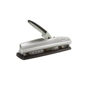 SWINGLINE LIGHT-TOUCH 2 OR 3HOLE PAPER PUNCH 9/32"DIAMETER HOLE 20SHEET BLACK/SILVER SWI74030