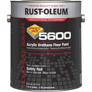 RUST-OLEUM 1 Gal Can Satin Safety Red Floor Coating 261115