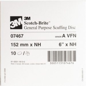 3M Deburring Disc: 6" Dia, 7000120838