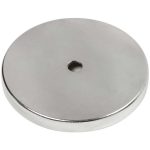 MAG-MATE 7 Lb Max Pull Force, 3/16" Overall Height, 1-13/64" Diam, Ceramic Cup Magnet MX1000B