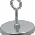 MAG-MATE 41 Lb Max Pull Force, 3/8" Overall Height, 2.63" Diam, Ceramic Cup Magnet MX2500L