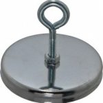 MAG-MATE 47.5 Lb Max Pull Force, 7/16" Overall Height, 3.18" Diam, Ceramic Cup Magnet MX3000L