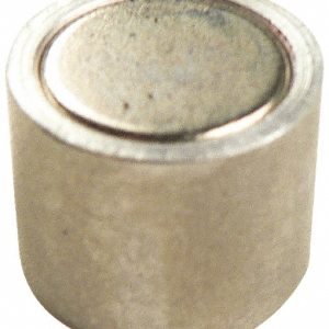 MAG-MATE 6-32 Thread, 1/4" Diam, 1/2" High, 0.13 Lb Average Pull Force, Neodymium Rare Earth Pot Magnet N250T
