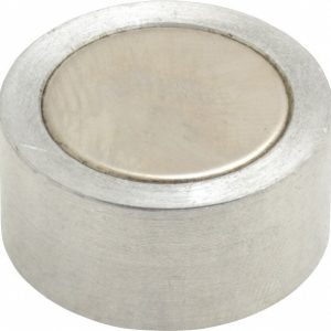 MAG-MATE 1/4-20 Thread, 1" Diam, 1/2" High, 3.75 Lb Average Pull Force, Neodymium Rare Earth Pot Magnet N1000T