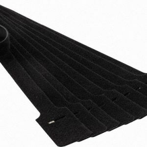 SPEEDTECH Cable Tie: 15" Long, Black, Nylon & Polyethylene, Hook & Loop Strap SW1.5X15BK-10