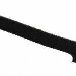 SPEEDTECH Cable Tie: 6" Long, Black, Nylon & Polyethylene, Hook & Loop Strap SW1X6BK-10