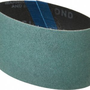 DYNABRADE Abrasive Belt: 3" Wide, 10-11/16" OAL, 80 Grit, Zirconia Alumina 92102