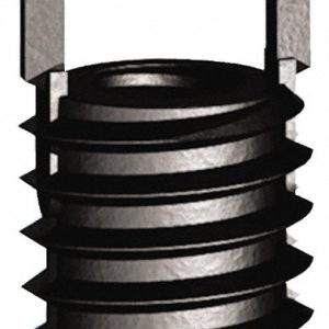 JERGENS Thread Locking Insert: M6 x 1 Internal Thread, M12 x 1.25 External Thread, Metric Coarse, 12 mm OAL, Heavy-Duty Keylocking 215-065965