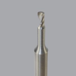 ONSRUD Spiral Router Bit: 0.125" Dia, 0.25" LOC, 1/4" Shank Dia, Upcut 63-710