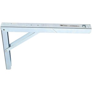 KNAPE & VOGT 750 Lb Capacity, Anachrome Steel Coated, Folding L-Bracket 206 ZC 16