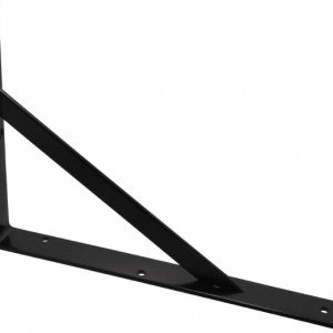 KNAPE & VOGT 1,000 Lb Capacity, Black Epoxy Coated, L-Bracket 208 BLK 300