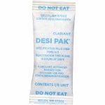 ARMOR PROTECTIVE PACKAGING Desiccant Packets; Material: Clay ; Packet Size: 5 g ; Container Type: Pail ; Area Protected: 0.14 ; Number of Packs per Container: 1200 ; UNSPSC Code: 41123003 D1/6UCT