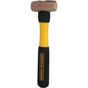 AMERICAN HAMMER 1-1/2 Lb Head Nonmarring Mallet AM15BRFG