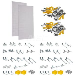TRITON PRODUCTS Pegboard Kit: 48 x 24", Polypropylene DB-2 KIT