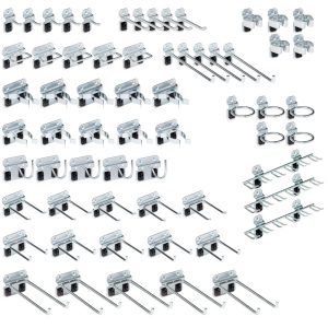 TRITON PRODUCTS 63 Pc Pegboard Hook Set, Steel LH2-KIT