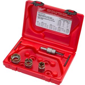 MILWAUKEE TOOL Electrician's Hole Saw Kit: 5 Pc, 7/8 to 1-3/8" Dia 49-22-8300