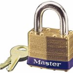 MASTER LOCK Padlock: Brass, Keyed Different, 1-3/4" Wide 2