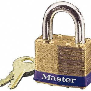 MASTER LOCK Padlock: Brass, Keyed Different, 1-3/4" Wide 2