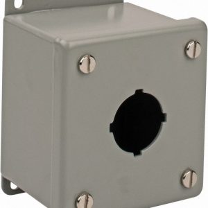 NVENT HOFFMAN 1 Hole, 1.2 Inch Hole Diameter, Steel Pushbutton Switch Enclosure E1PB