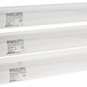 PHILIPS Fluorescent Tubular Lamp: 40 Watts, T12, Medium Bi-Pin Base 423889