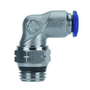 AIGNEP USA Push-to-Connect Tube x Universal Thread Fitting: Swivel Elbow, Universal, 3/8" OD 87110-06-04