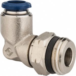 AIGNEP USA Push-to-Connect Tube x Universal Thread Fitting: Swivel Elbow, Universal, 3/8" OD 87110-06-08