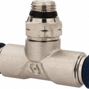 AIGNEP USA Push-to-Connect Tube x Universal Thread Fitting: Swivel Branch Tee, Universal, 1/4" OD 87210-04-02