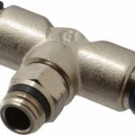 AIGNEP USA Push-to-Connect Tube x Universal Thread Fitting: Swivel Branch Tee, Universal, 3/8" OD 87210-06-04