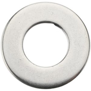 ELECTRO HARDWARE 1/2" Screw Standard Flat Washer: Grade 300 Stainless Steel, Plain Finish MS15795-818
