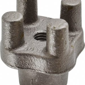 JERGENS 2" Diam, 2-1/8" High, 1/2" Thread, Tapped Bar Knob 40702