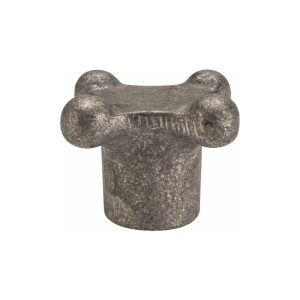 JERGENS Lobed Knob: 3" Head Dia, 4 Points, Aluminum 21120