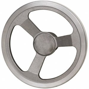 JERGENS Spoked Offset Handwheel: Aluminum, Plain Finish 22102