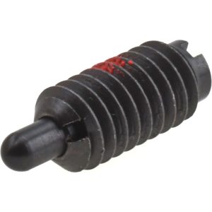 JERGENS Threaded Spring Plunger: 5/16-18, 5/8" Thread Length, 0.135" Dia, 3/16" Projection 26705
