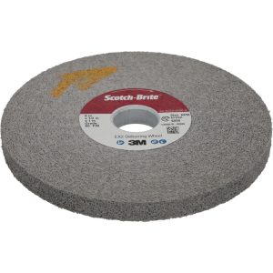 3M Deburring Wheel: 6" Dia, 1/2" Face Width, 1" Hole, Density 9, Silicon Carbide 7010366407