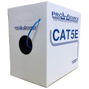 PRO-SOURCE Ethernet Cable: Cat5e, 24 AWG, Unshielded TUR2404PBLU