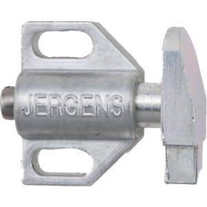 JERGENS 15/16" Body Width x 11/16" Body Len, 1/8" Stroke Len, 21/32" Btw Mt Hole Ctrs, Tang Square Spring Locating Stop 36104