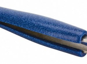 AVEN Ergonomic Cushion Grip Tweezer: OO-SA, Anti-Magnetic Stainless Steel, Straight Tip, 4-3/4" OAL 18032ER
