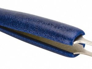 AVEN Ergonomic Cushion Grip Tweezer: 5-SA, Anti-Magnetic Stainless Steel, Straight Tip, 4-1/4" OAL 18062ER