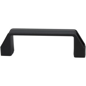 ELESA 5.19" Center to Center, 1.06" Wide Handle, Black Matte Finish Plastic Pull Handle 37151