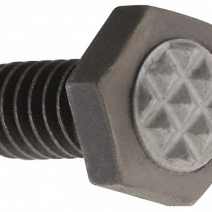 FAIRLANE Serrated Tooth, 1/4-20, 1/2" Shank Length, 1/2" Thread Length, Black Oxide Finish, Hex Head, Adjustable Positioning Gripper CTH-0200
