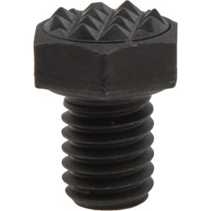 FAIRLANE Serrated Tooth, 3/8-16, 1/2" Shank Length, 1/2" Thread Length, Black Oxide Finish, Hex Head, Adjustable Positioning Gripper CTH-0370