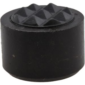 FAIRLANE 10-32 Thread, 1/2" Diam, 3/8" High, Threaded, Fine Tooth Grade Diamond Serration Tooth Pattern, Carbide Tipped, Round Positioning Gripper CT-841