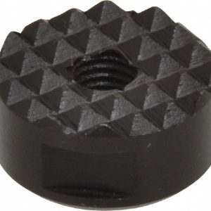 FAIRLANE 1/4-28 Thread, 3/4" Diam, 3/8" High, Threaded, Fine Tooth Grade Diamond Serration Tooth Pattern, High Speed Steel, Round Positioning Gripper HS-75