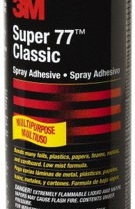 3M Spray Adhesive: 24 oz Aerosol Can, Clear 7000028592
