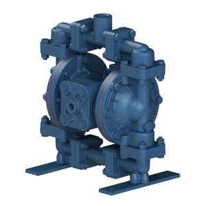 SANDPIPER Air Operated Diaphragm Pump: 1/2" NPT, Aluminum Housing S05B1ABWANS000.