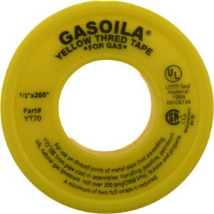 GASOILA 1/2" Wide x 260" Long Gas Pipe Repair Tape YT70