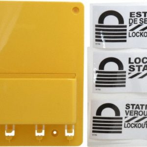 MASTER LOCK Tag & Padlock/Hasp Lockout Station: Empty, Polycarbonate Station S1700