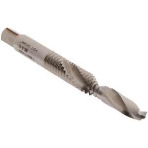 JARVIS CUTTING TOOLS Combination Drill Tap: 1/4-20, H3, 2B, 2 Flutes, High Speed Steel G918805-S